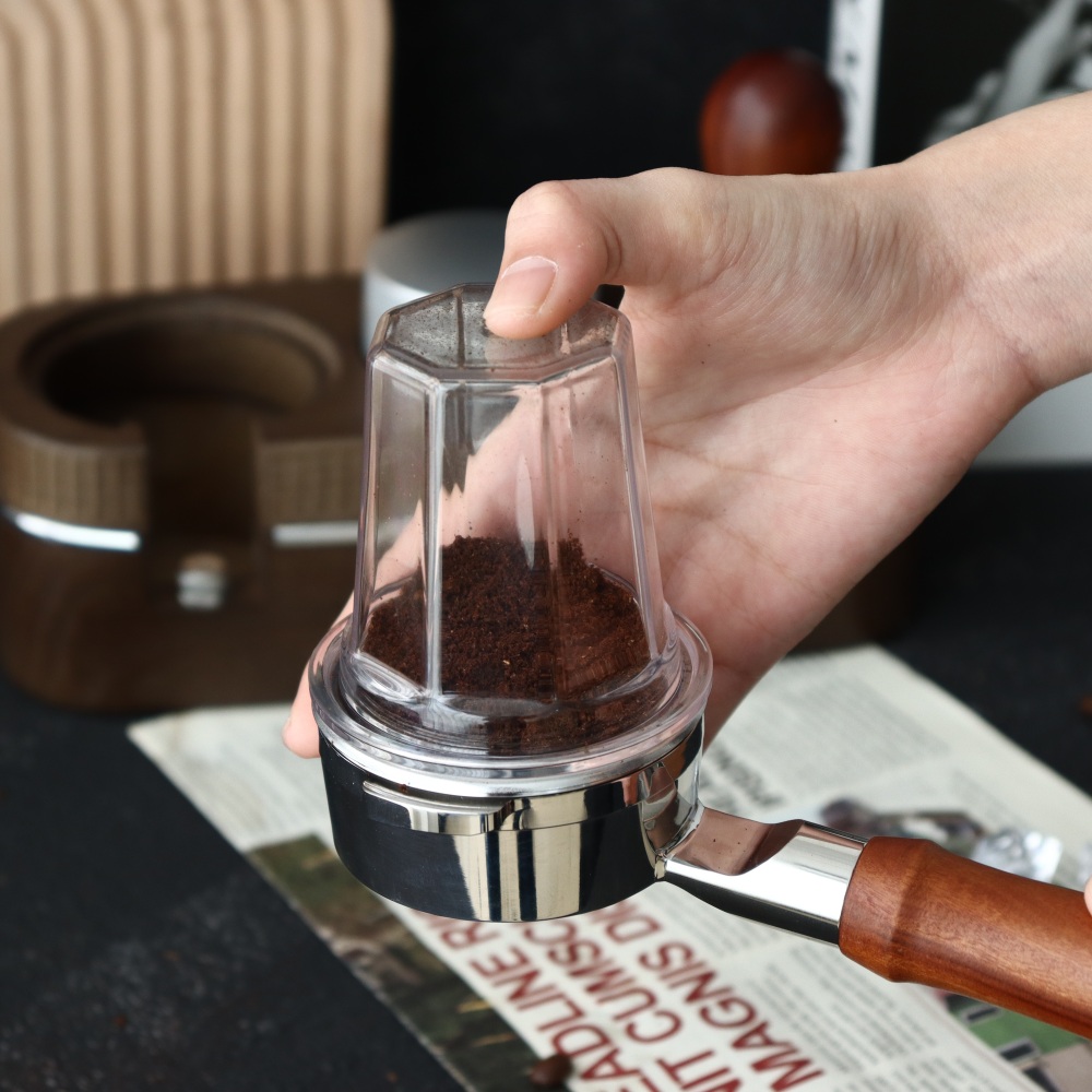 Coffee Equipment Brands - エスプレッソマシン用の半透明カップ、コーヒービーズの作成、測定カップ、高品質、51mm、58mm、1個