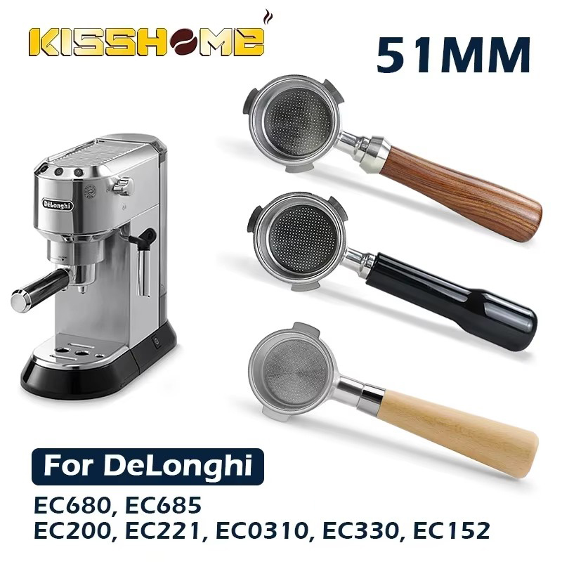 Coffee Equipment Brands - 2つのカップ,エスプレッソマシン,アクセサリー,デロンギec680 ec685 ec310,51mm