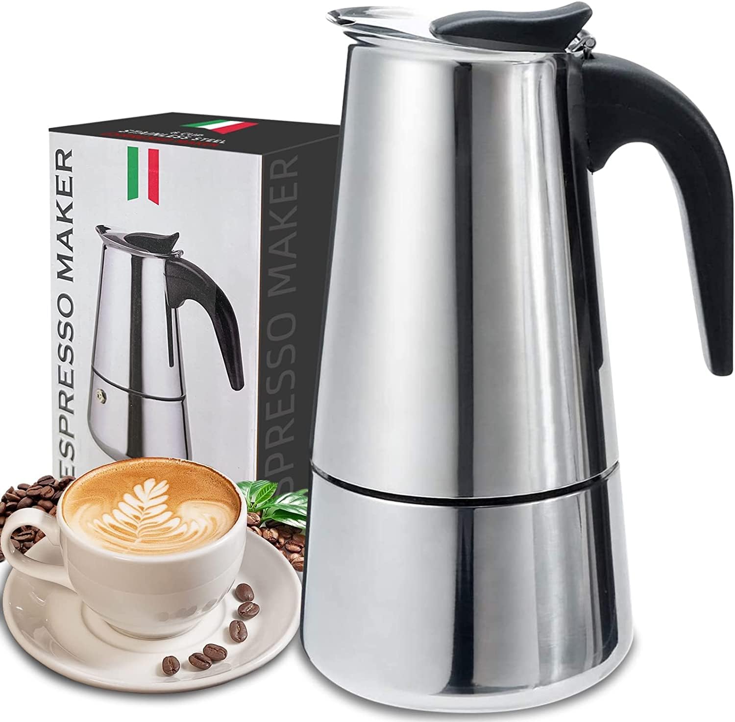 Coffee Equipment Brands - 4/6/9カップモカポットカフェマシンエスプレッソカップコーヒーメーカーラテパーコレーターストーブトップモカコーヒーメーカー