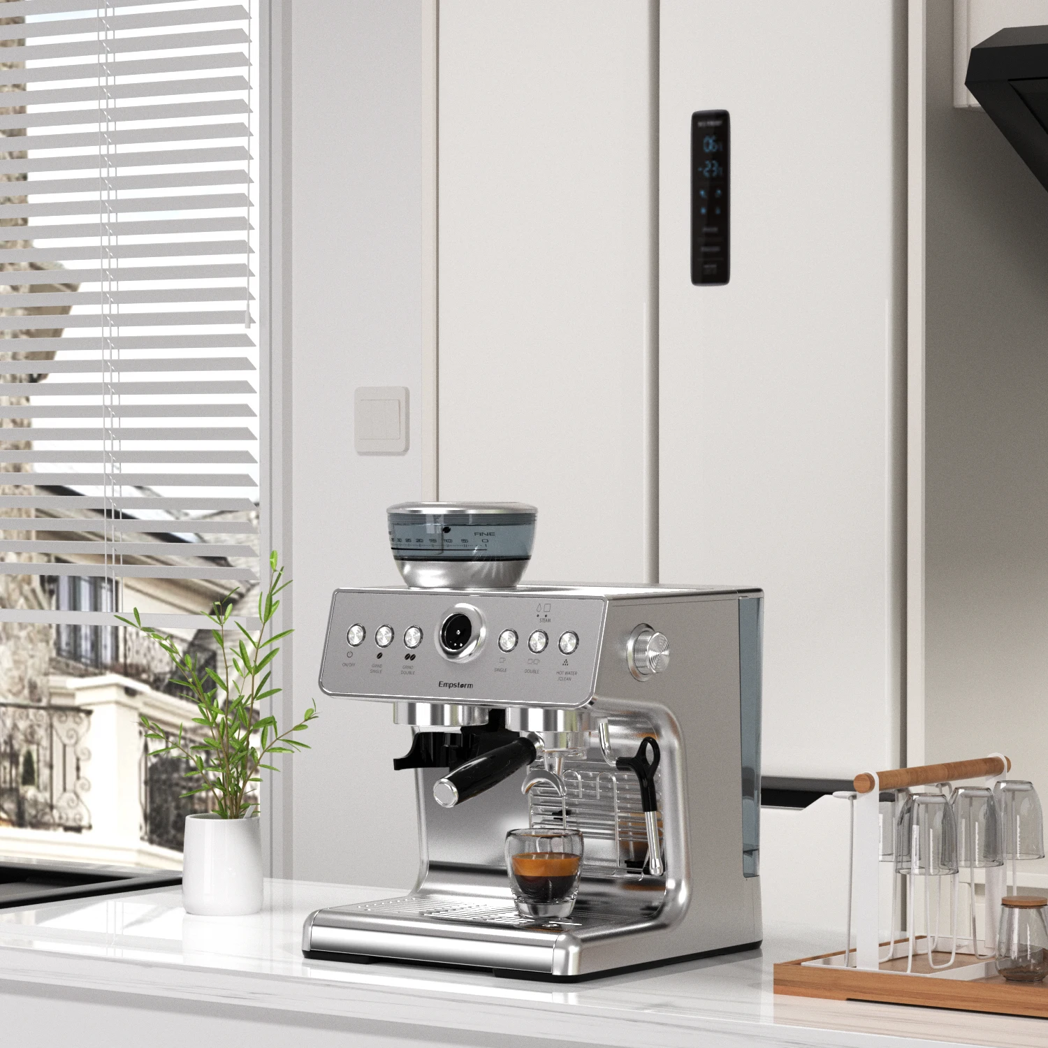 Coffee Equipment Pro - プロのバリスタ向け業務用機器 カフェ用自動エスプレッソコーヒーメーカー（グラインダー付き）