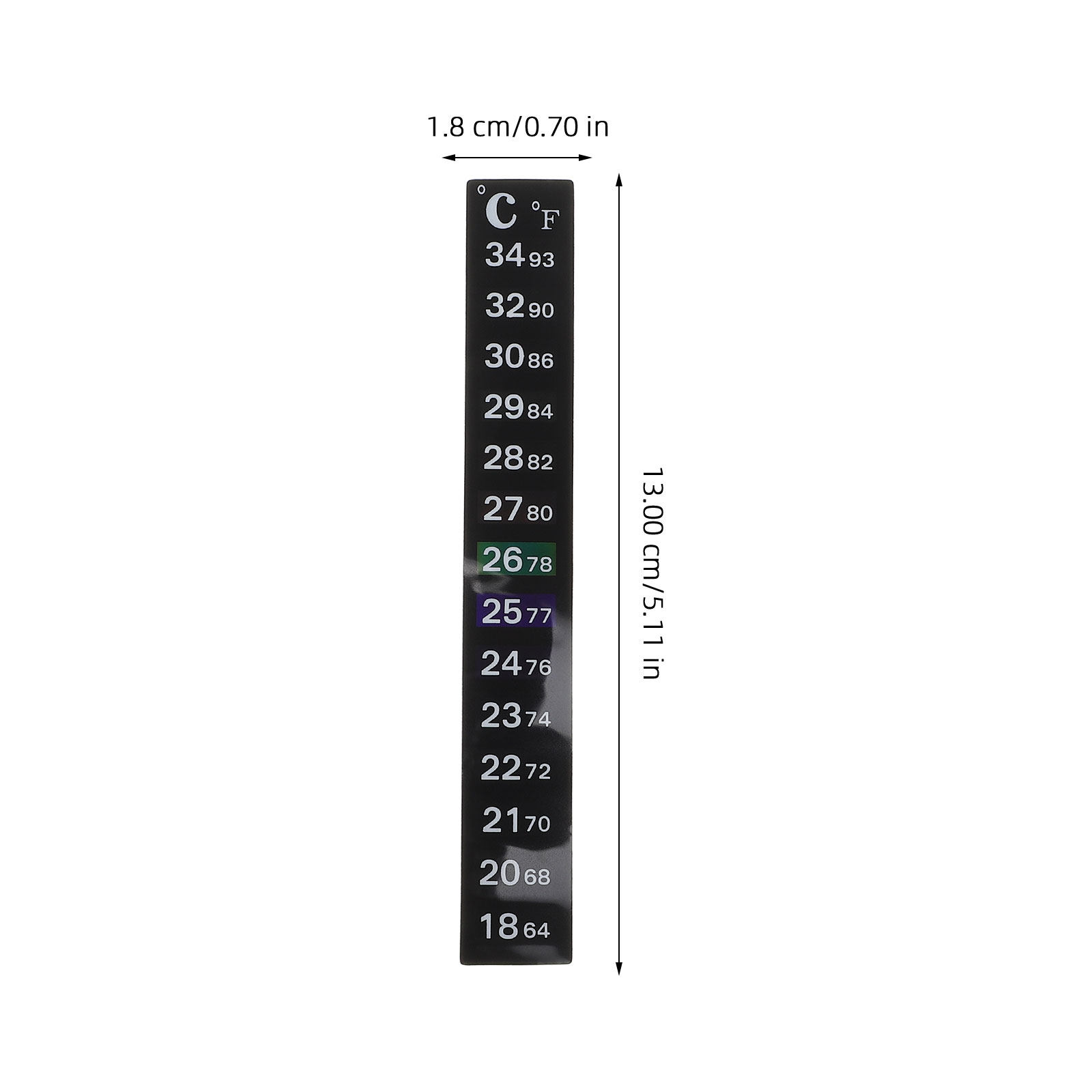 2個入り、発酵温度を測定するための貼り付け式温度計ステッカー - Temperature Strip Thermometer のレビューと価格