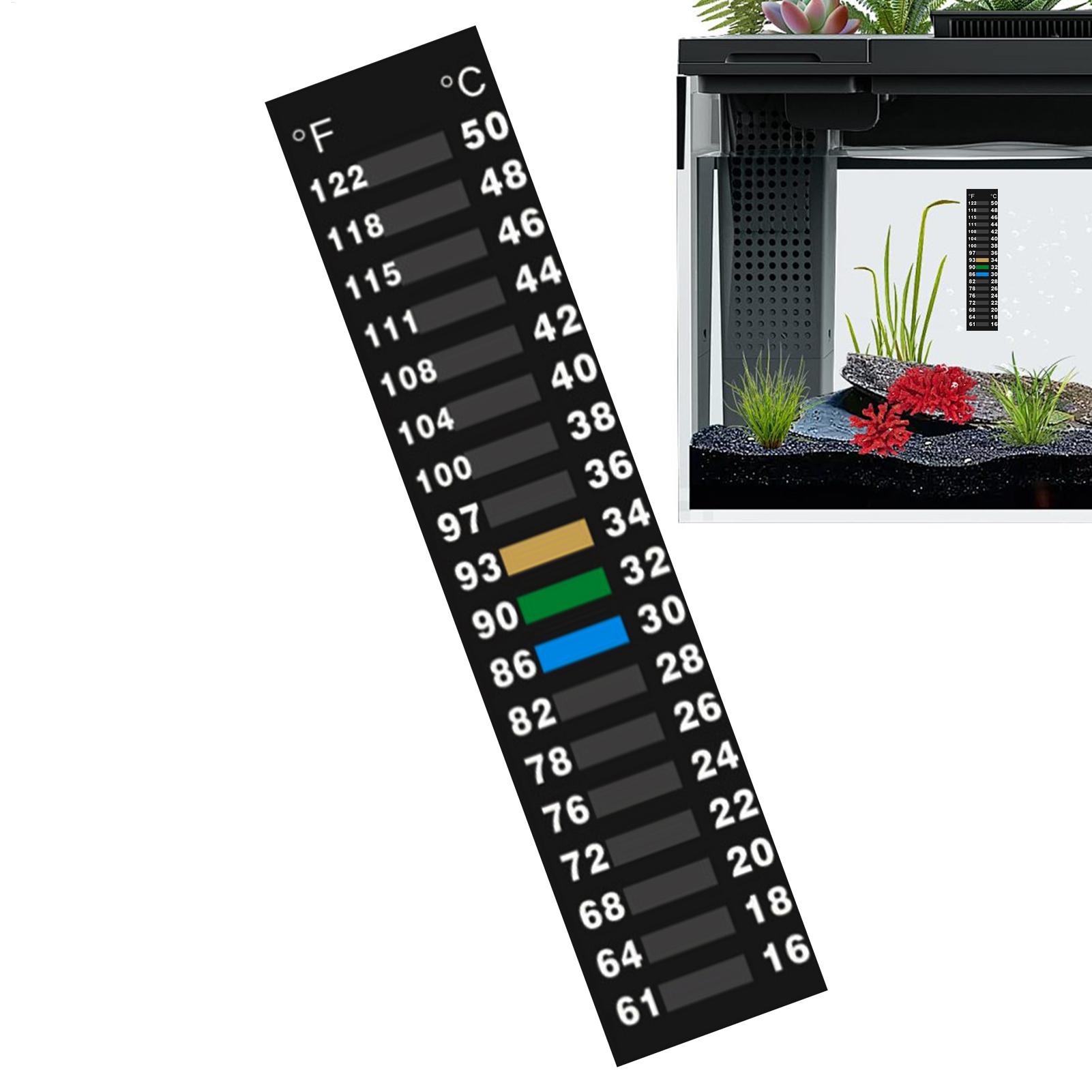 温度ストリップLCD環境追跡ステッカー水槽冷蔵庫冷凍庫用温度 - Temperature Strip Thermometer のレビューと価格