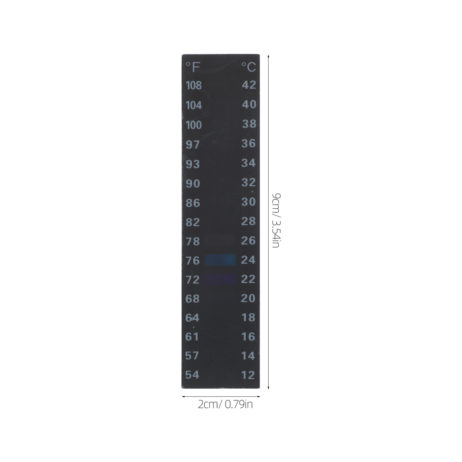 10枚入り醸造用液晶温度計シール、発酵瓶や水槽の温度計用粘着 - Temperature Strip Thermometer のレビューと価格