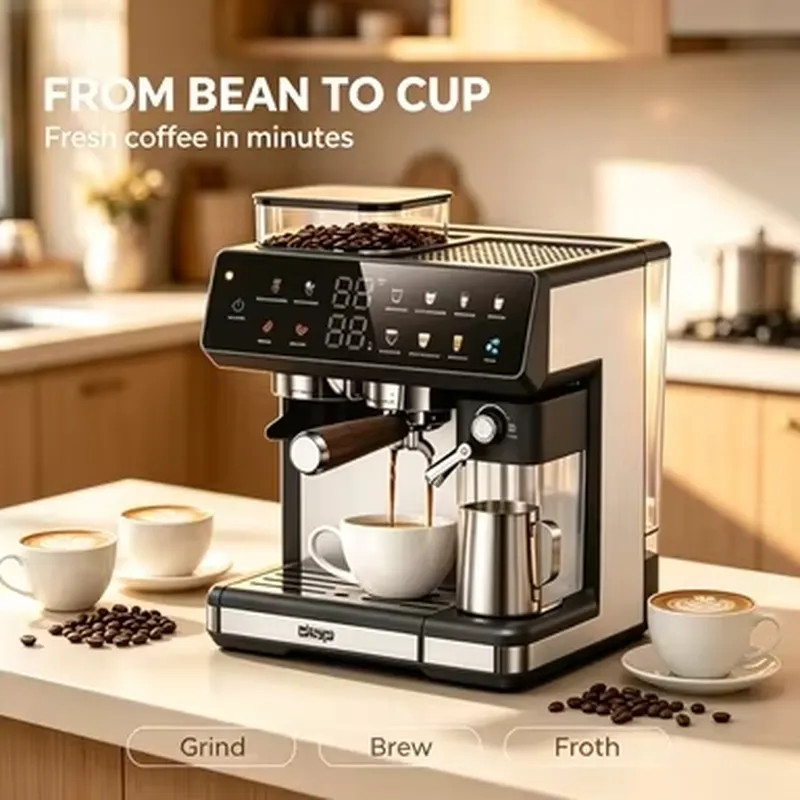 軽量ハンドヘルドコーヒーマシン、圧力計付き、旅行やバックパッ - Pressure Gauge Espresso のレビューと価格
