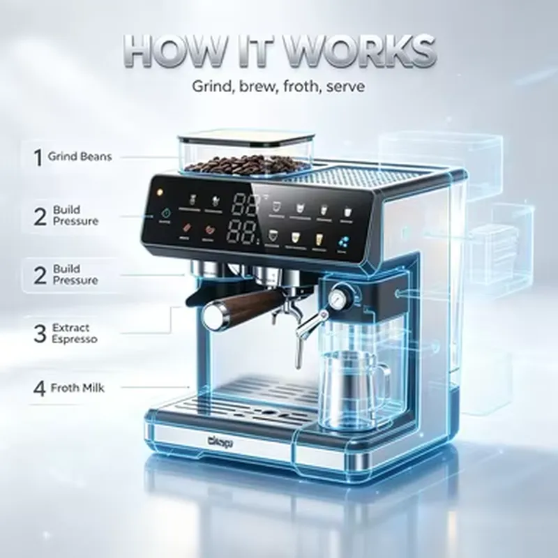 軽量ハンドヘルドコーヒーマシン、圧力計付き、旅行やバックパッ - Pressure Gauge Espresso のレビューと価格