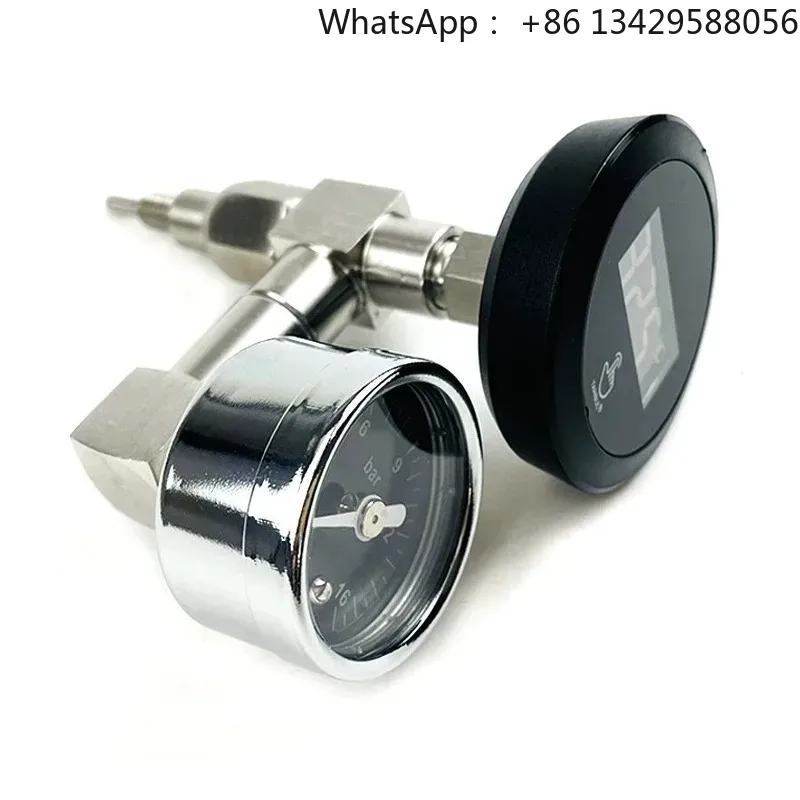 E61グループヘッド用圧力・温度計、デュアル表示機能付き、半 - Pressure Gauge Espresso のレビューと価格