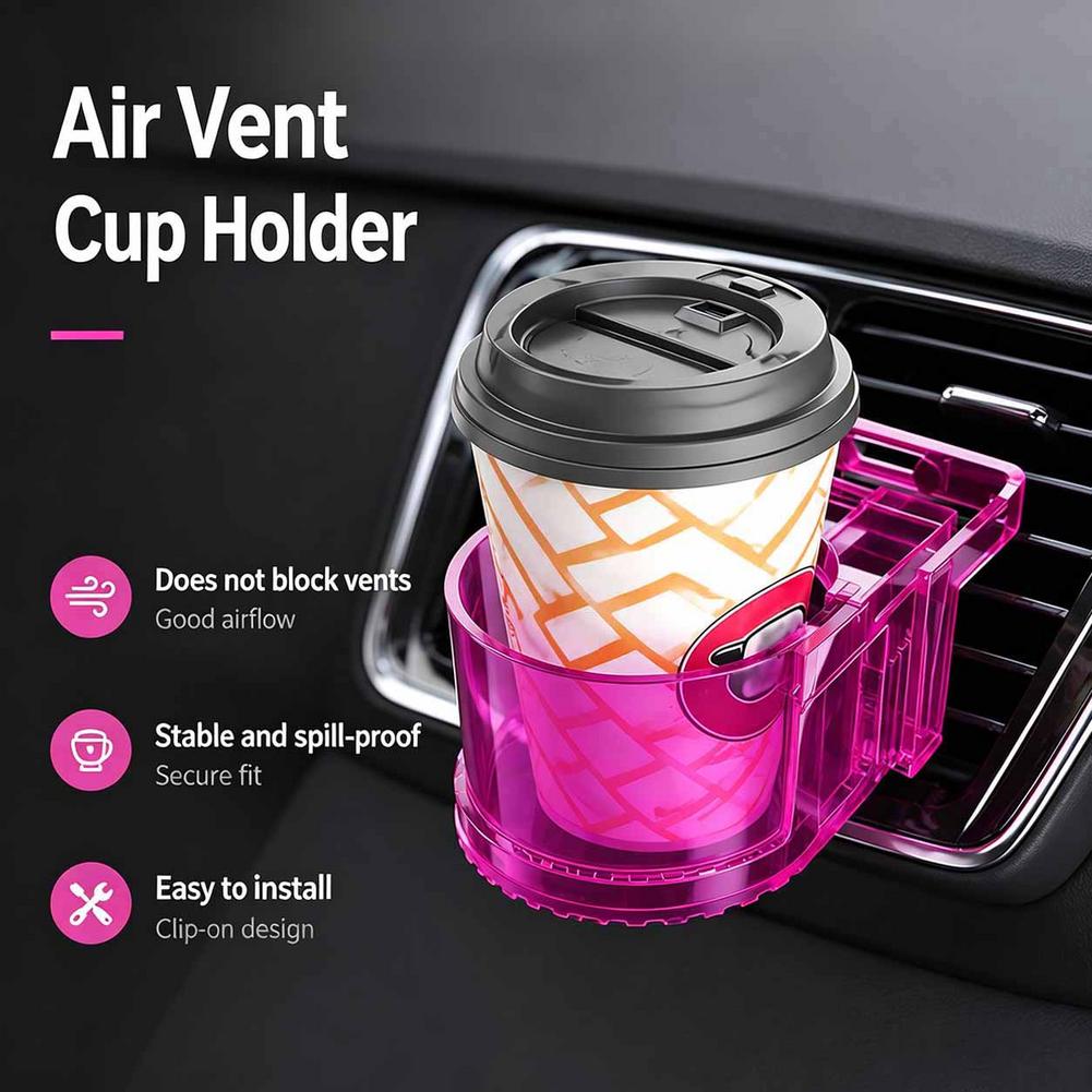 車用エアコン吹き出し口カップホルダー 多機能ドリンクスタンド - Coffee Equipment Holder のレビューと価格
