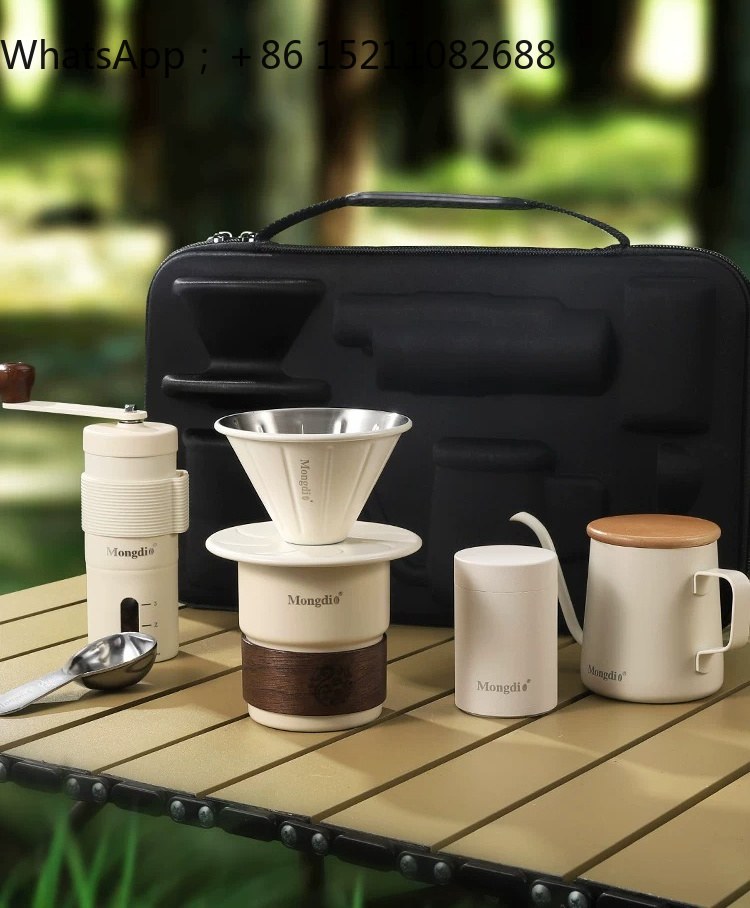 LLY 手淹れコーヒーポットセット アウトドアキャンプ用コー - Coffee Equipment Gift Set のレビューと価格