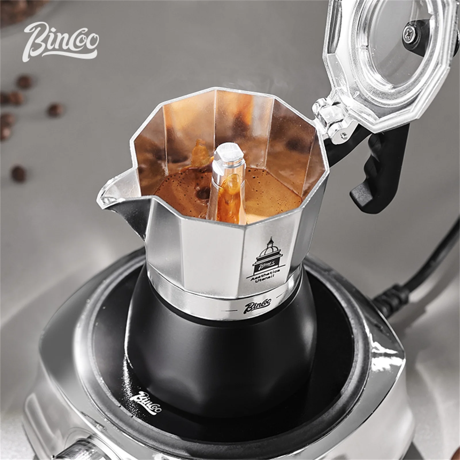 BINCOO ダブルバルブモカポット、エスプレッソ抽出コーヒ - Coffee Equipment Brands のレビューと価格