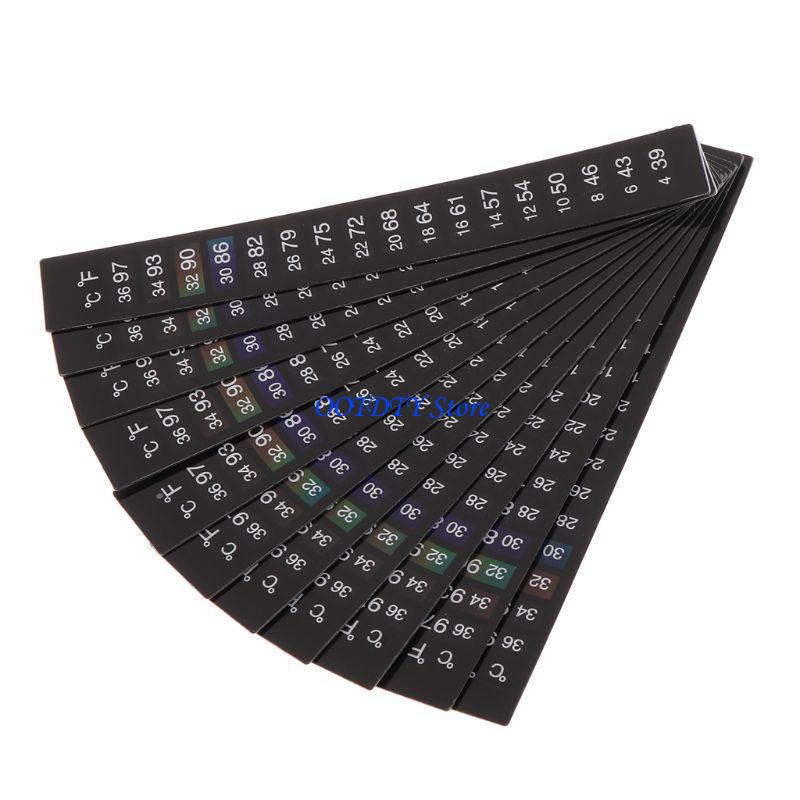 367a 10 PCSベッタステッカー温度計ツマメータースト - Temperature Strip Thermometer のレビューと価格