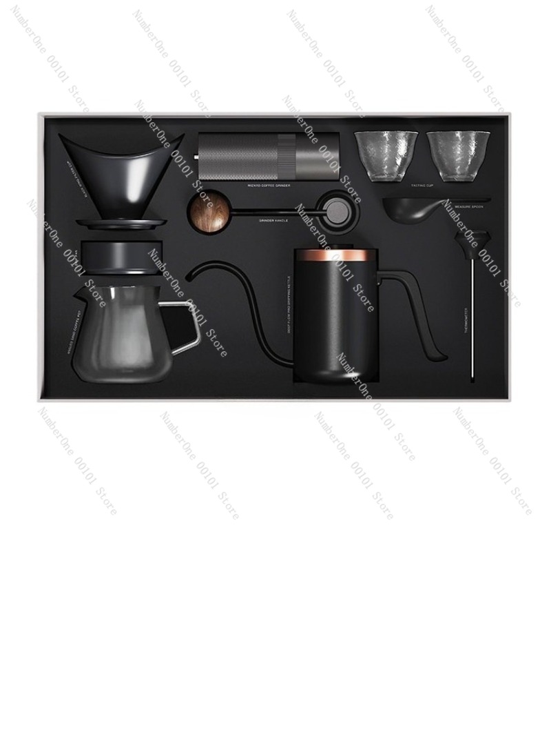 手動コーヒーメーカーセットギフトボックスグラインダーフィルタ - Coffee Equipment Gift Set のレビューと価格
