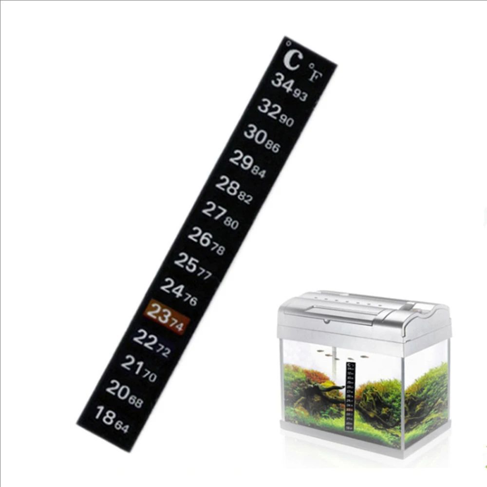 5 個/10 個水族館の水槽ストリップ貼り付け式変色温度計ス - Temperature Strip Thermometer のレビューと価格