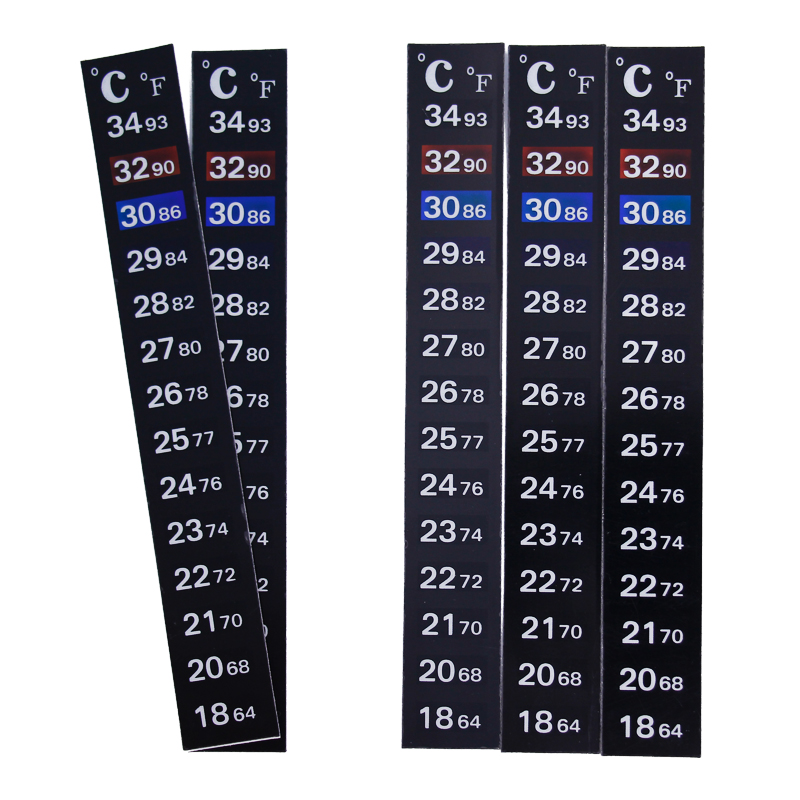 1/2/3/5 ピース/ロット変色温度計ストリップポータブル - Temperature Strip Thermometer のレビューと価格