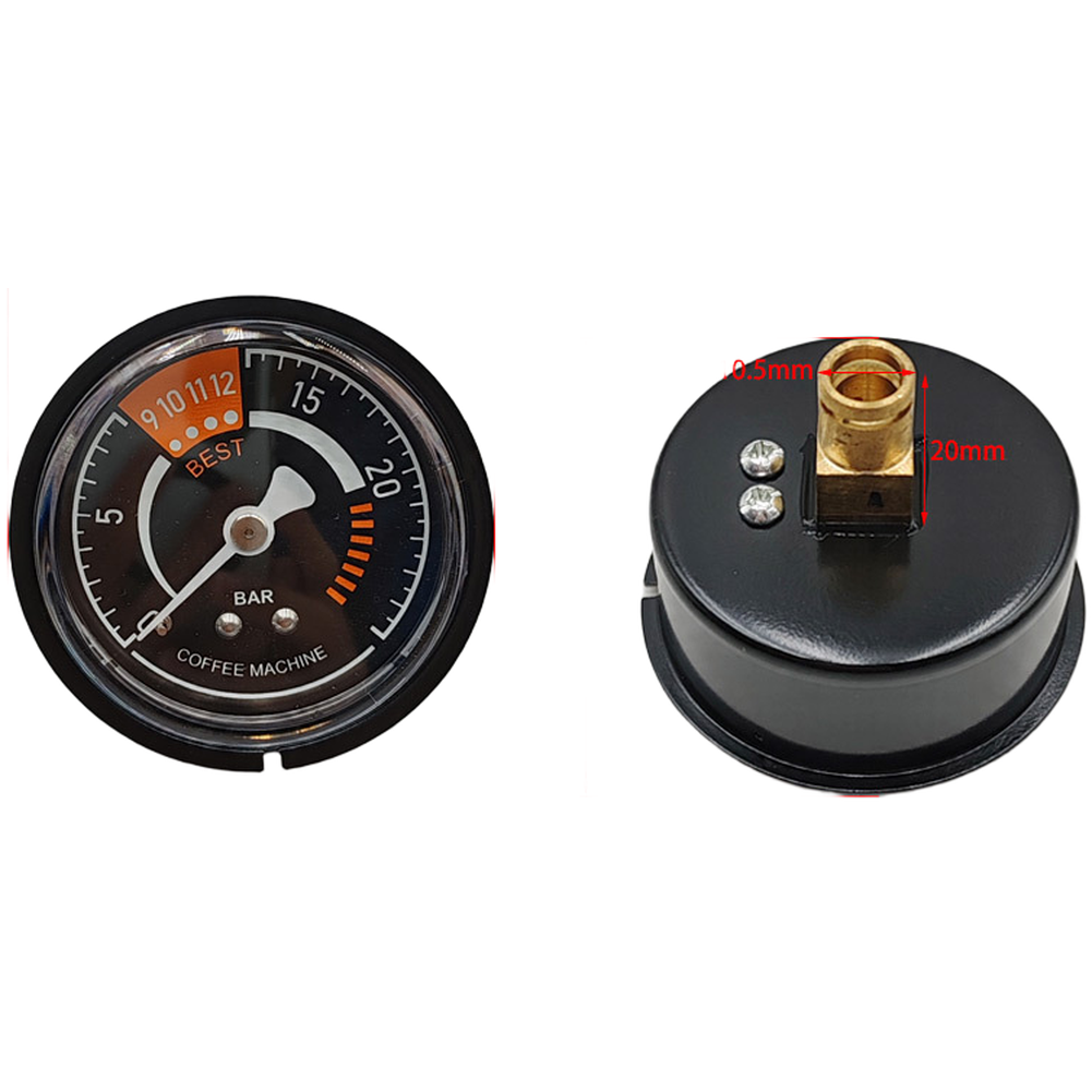 コーヒーメーカー圧力計エスプレッソマシン用正確な 105C  - Pressure Gauge Espresso のレビューと価格