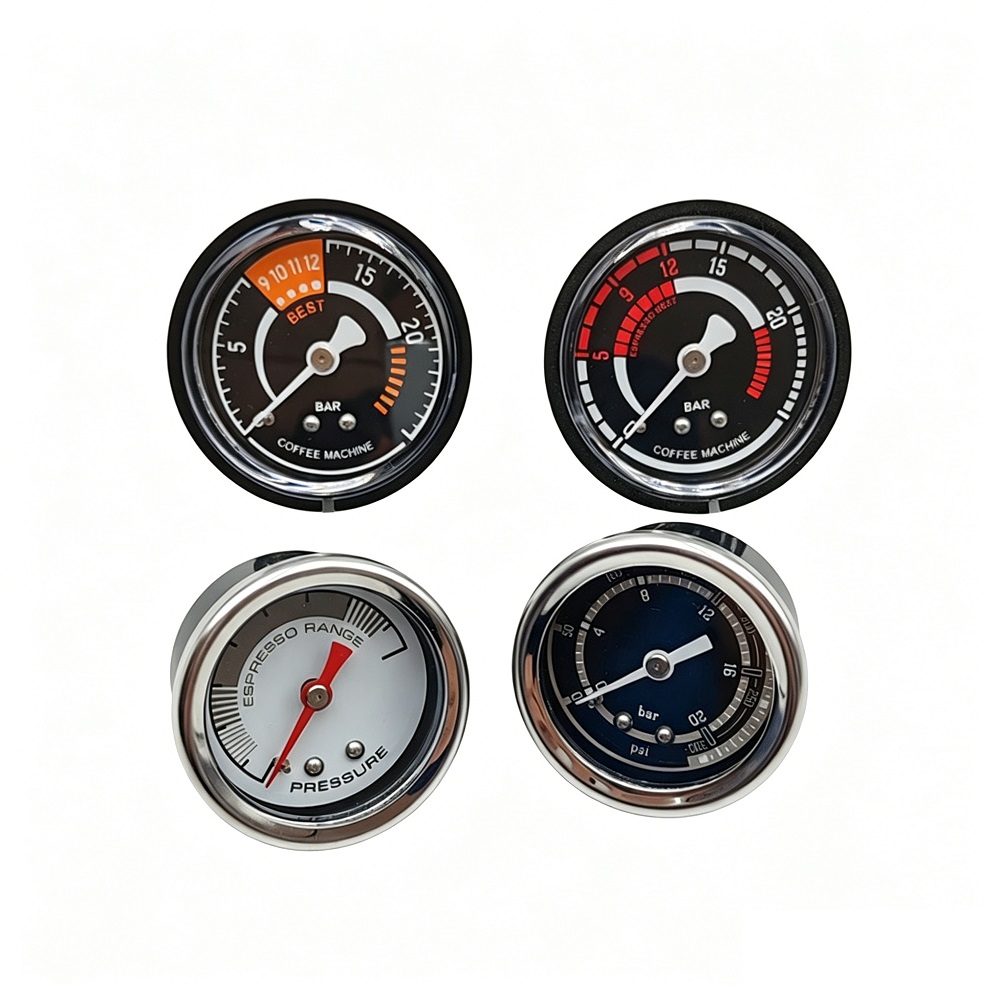 コーヒーメーカー圧力計エスプレッソマシン用正確な 105C  - Pressure Gauge Espresso のレビューと価格