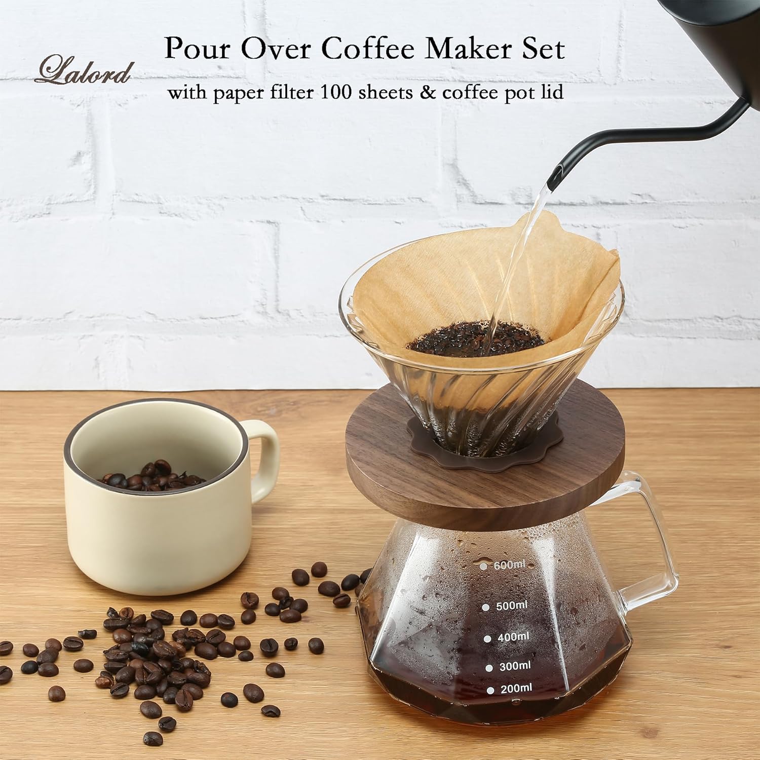 マグパイガラスコーヒーポット V60フィルターカップセット用 - Coffee Equipment Machine のレビューと価格