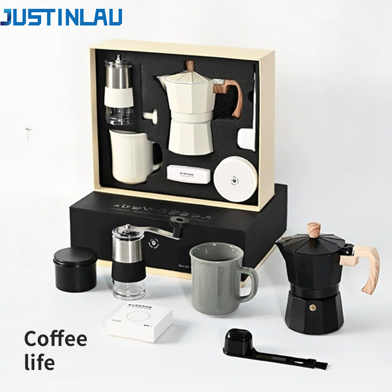 JUSTINLAU 手動コーヒーグラインダーセット エスプレ - Coffee Equipment Gift Set のレビューと価格