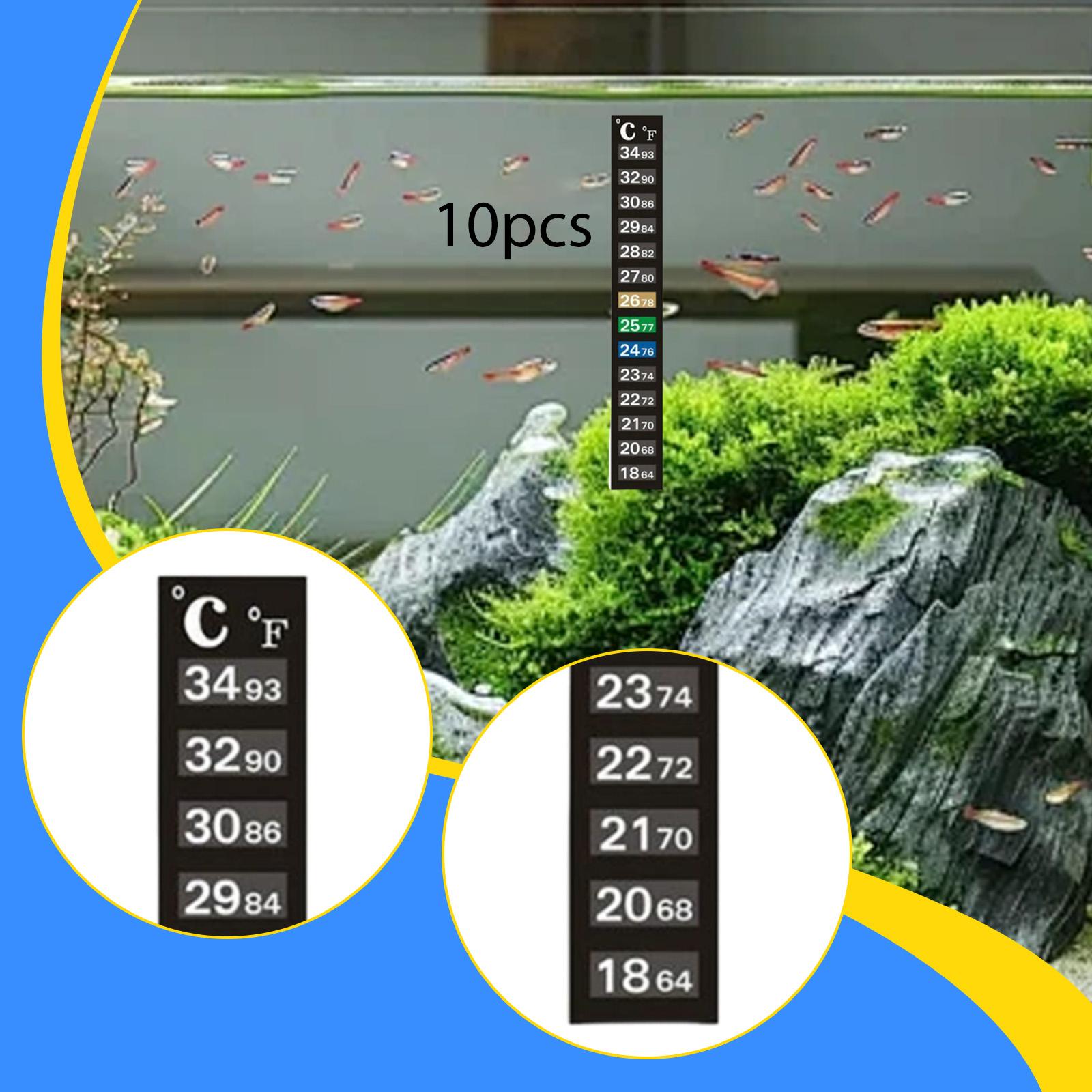 水族館の温度テストストリップ デジタルインジケーターステッカ - Temperature Strip Thermometer のレビューと価格