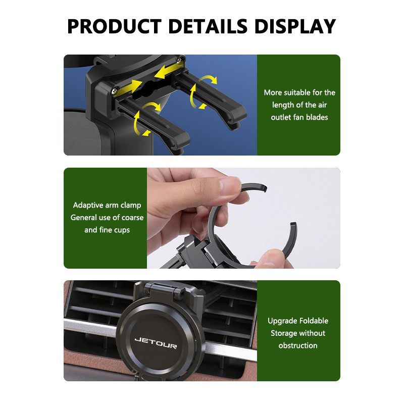 ユニバーサルカーエアコン吹き出し口折りたたみ式ドリンクコーヒ - Coffee Equipment Holder のレビューと価格