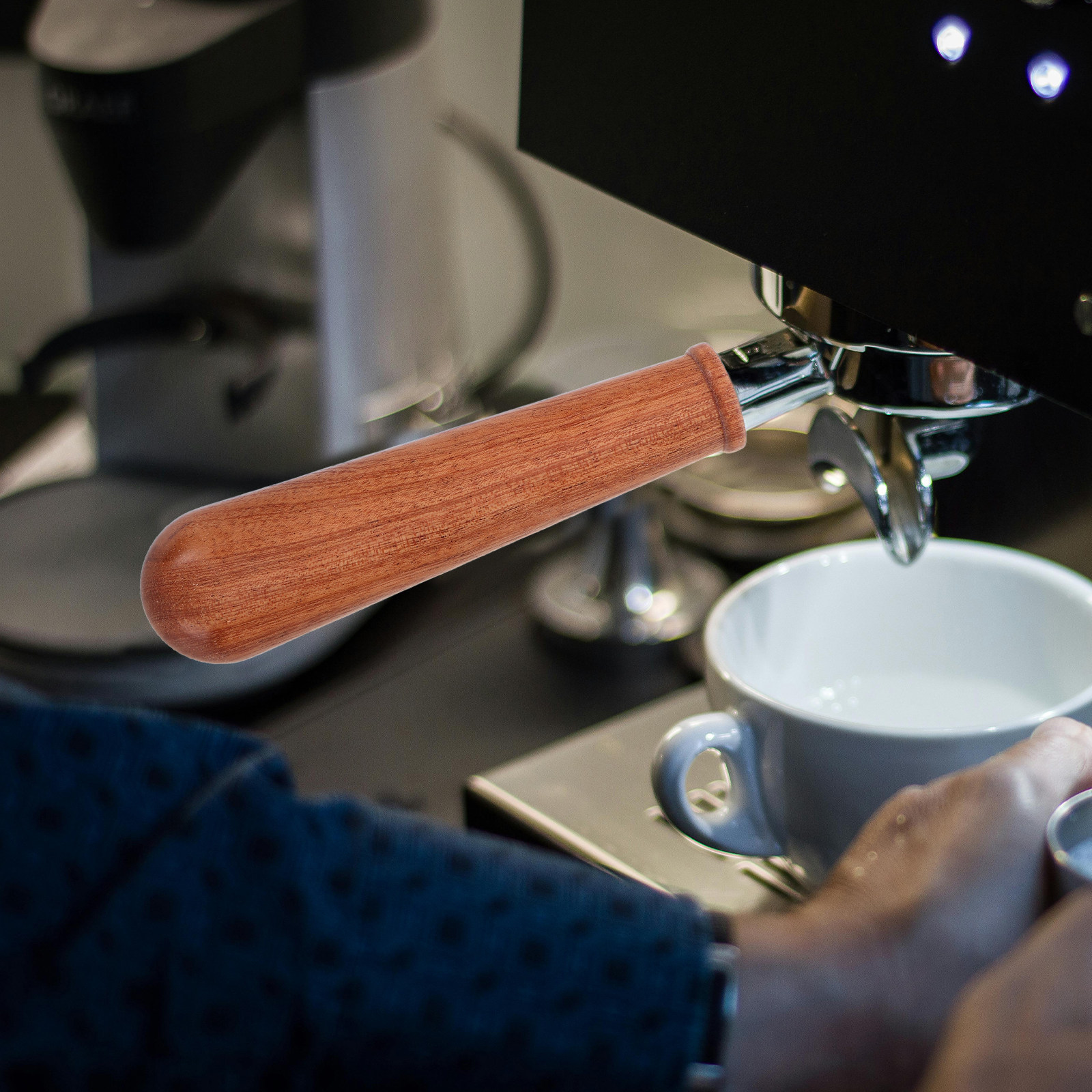 イタリア製コーヒーポルタフィルターハンドル、底なし木製デザイ - Coffee Equipment Machine のレビューと価格