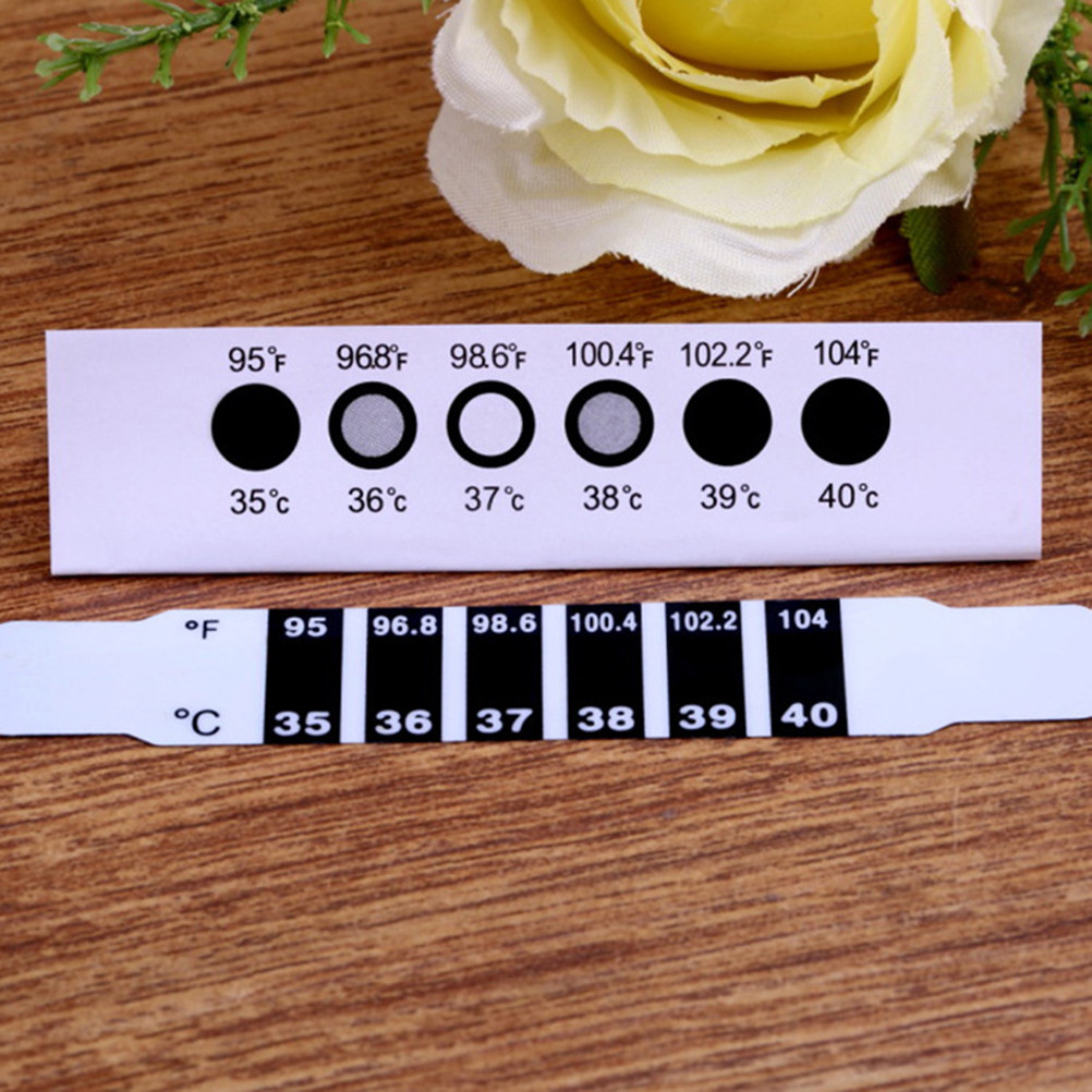 3枚入り 温度ステッカー 額用体温計 ストリップタイプ 簡単 - Temperature Strip Thermometer のレビューと価格