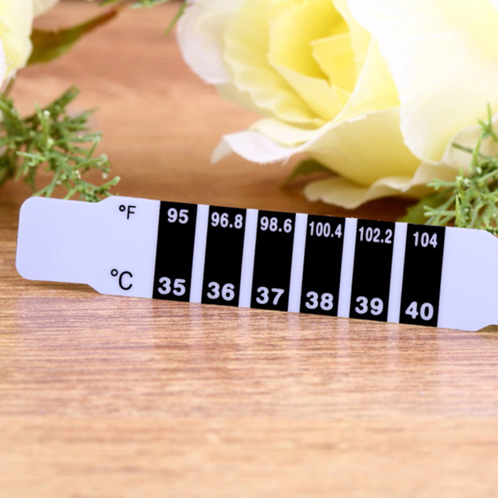 3枚入り 温度ステッカー 額用体温計 ストリップタイプ 簡単 - Temperature Strip Thermometer のレビューと価格