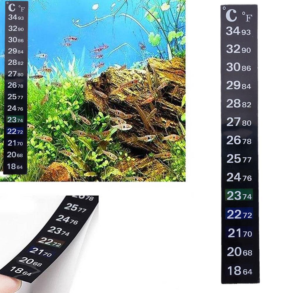 デジタル水族館ホームスティックオン温度計水槽ストリップデュア - Temperature Strip Thermometer のレビューと価格