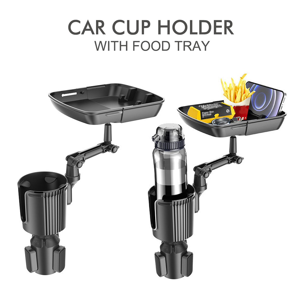 2in1車用カップホルダー、360度回転式ダイニングトレイ、 - Coffee Equipment Holder のレビューと価格